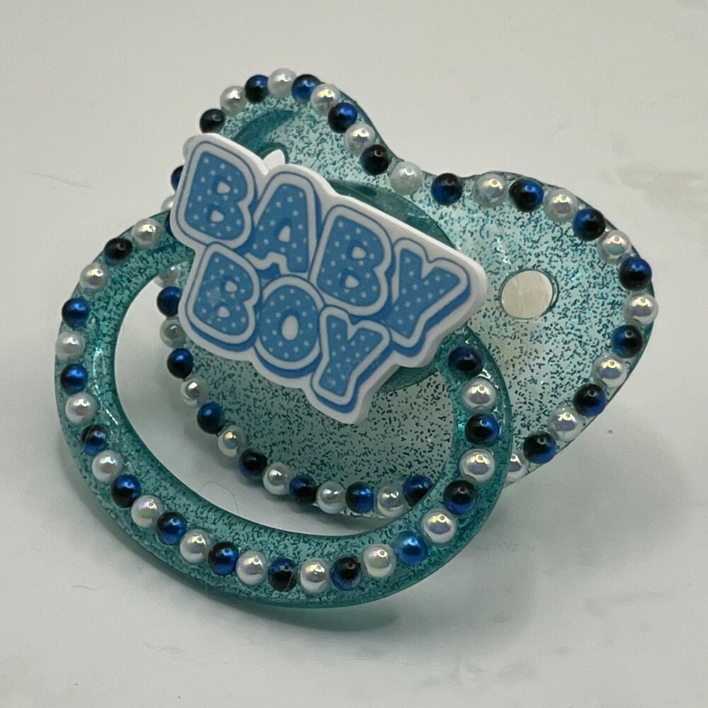 Baby Boy Adult Pacifier - Picture 2 of 2